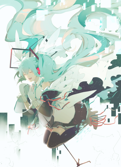 初音未来 画师：saihate 本作品pixiv id=61517540