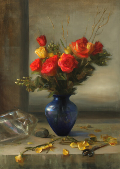  Juliette Aristides/
The Arrangement/
Oil on linen/
-2011/91.44 x 66.04 cm/
(36" x 26")
Private collection/