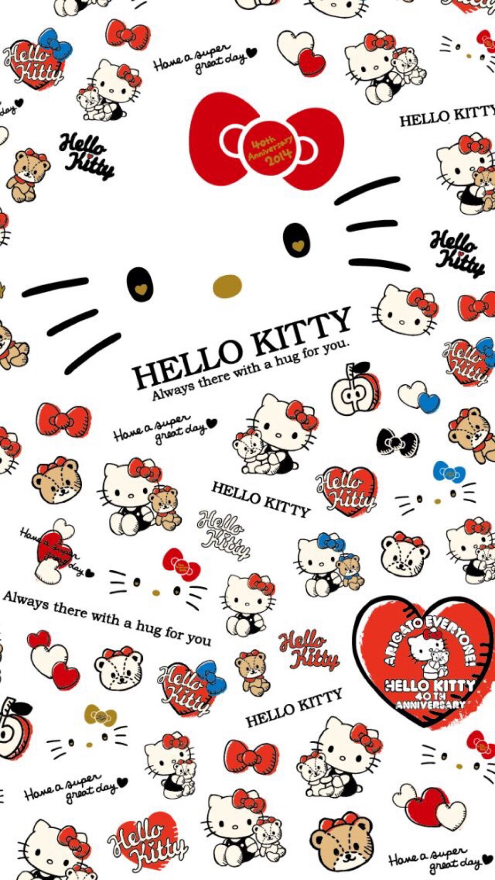 iPhone 壁纸 Hello Kitty 凯蒂 KT猫