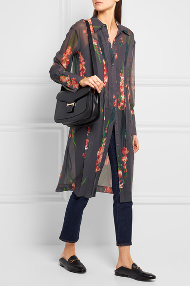 Vanessa Seward | Claire matte and patent-leather shoulder bag | NET-A-PORTER.C