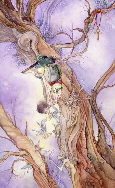 Shadowscapes Tarot幻影塔罗牌 12-倒吊男