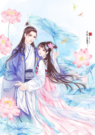 三生如梦令 古风情侣 绘师 槿木