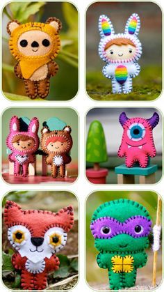 Easy to make felt creatures