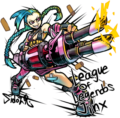 萌萌哒金克丝 【P站画师：sido魂】JINX 转发注明出处