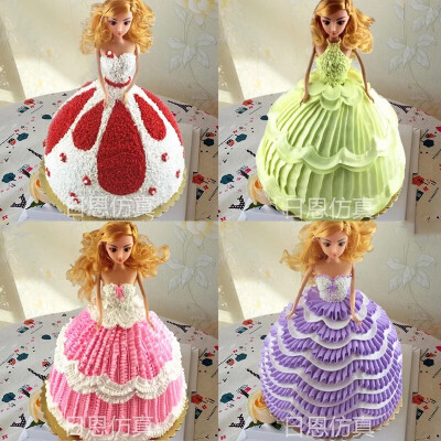 芭比娃娃蛋糕。