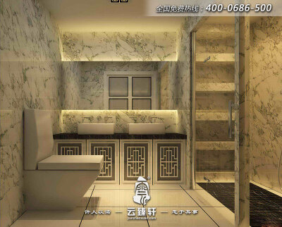 中式复古卫生间装修图