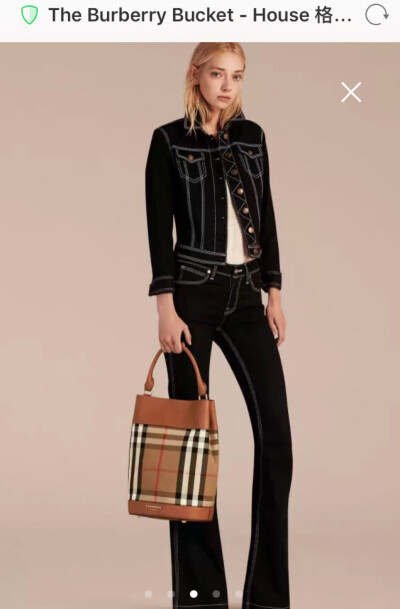 经典b家house格纹，水桶款式又迎合了近年时尚