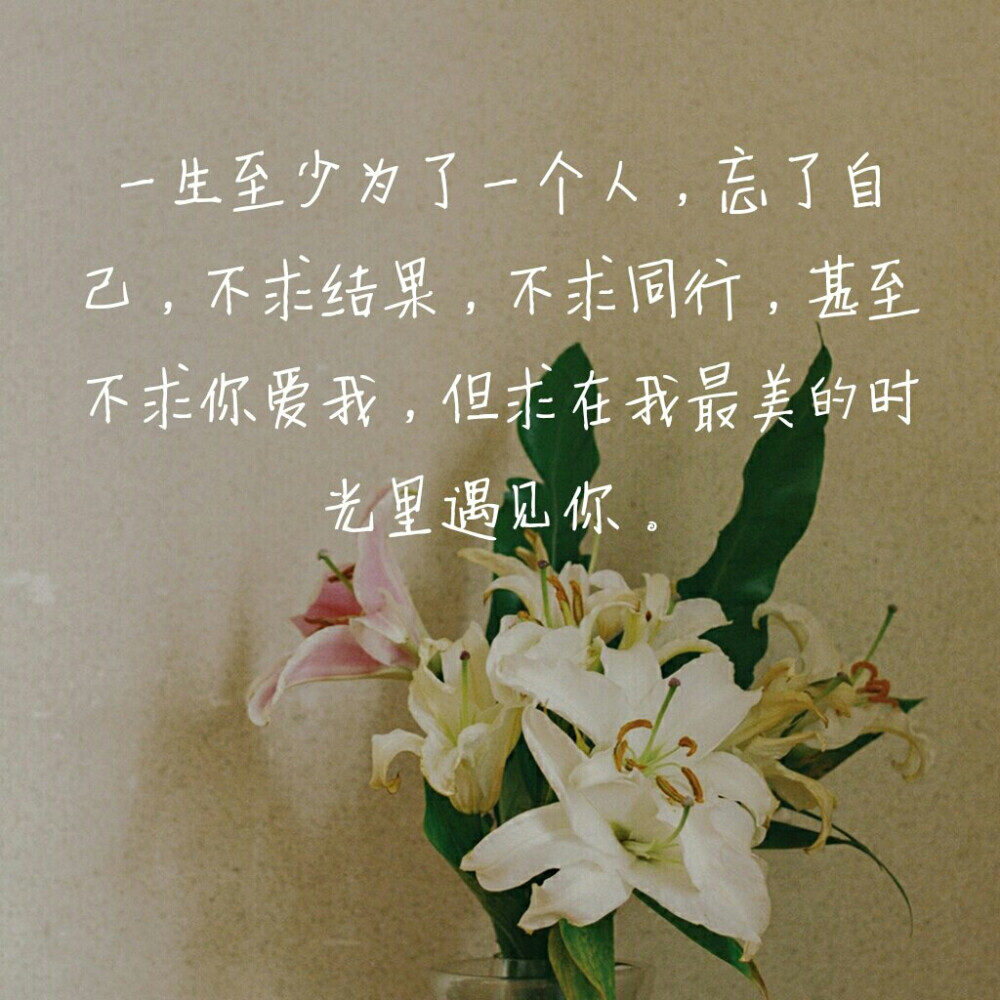 《最美遇见你》顾西爵
徐莫庭❤李安宁
一生至少为了一个人，忘了自己，不求结果，不求同行，甚至不求你爱我，但求在我最美的时光里遇见你。