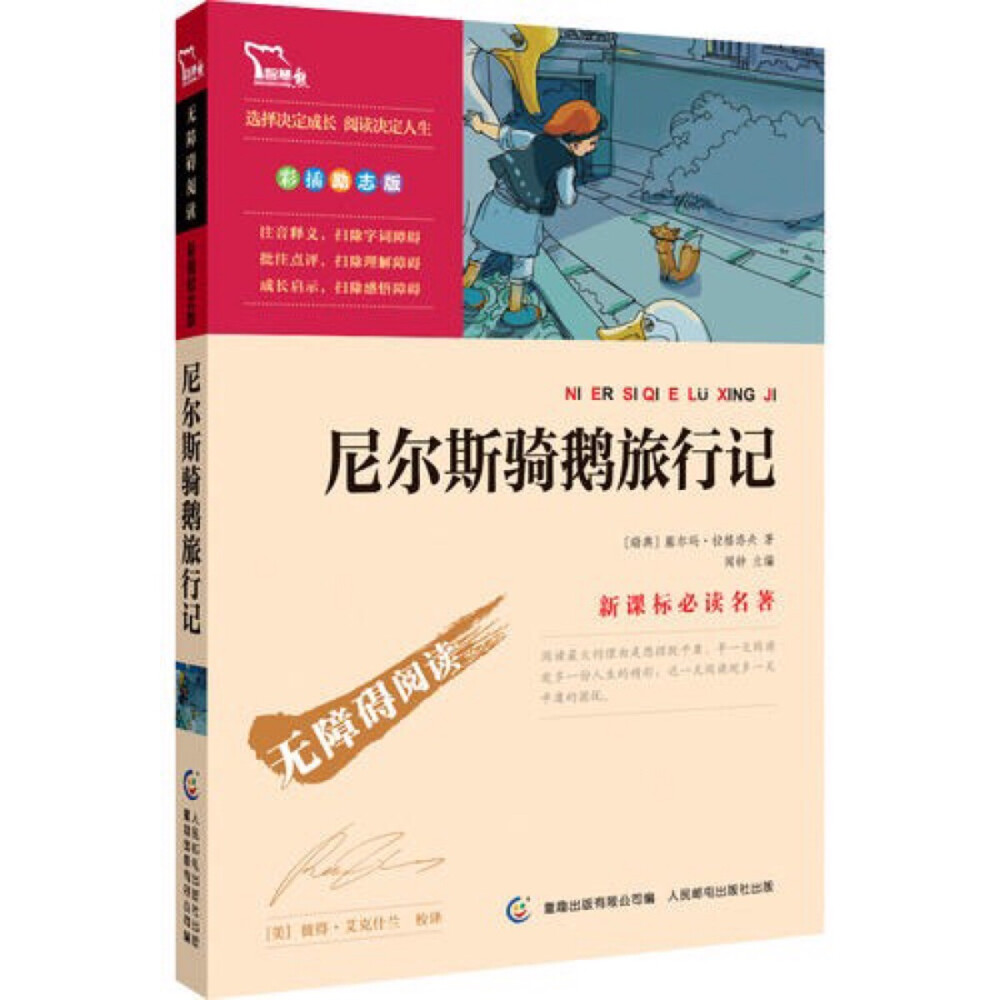 《尼尔斯骑鹅旅行记》讲一个不爱学习、喜欢恶作剧的顽皮孩子尼尔斯，因为一次捉弄小妖精，而被小妖精用魔法变成了一个小人儿。他骑在大白鹅背上，跟着一群大雁开始了长途旅行。通过这次奇异的旅行，尼尔斯增长了见识，结识了新朋友，也遇到了一些凶恶阴险的敌人。他在种种困难和危险中得到了锻炼，最后尼尔斯回到了家中，恢复原形，变成了一个好孩子。 