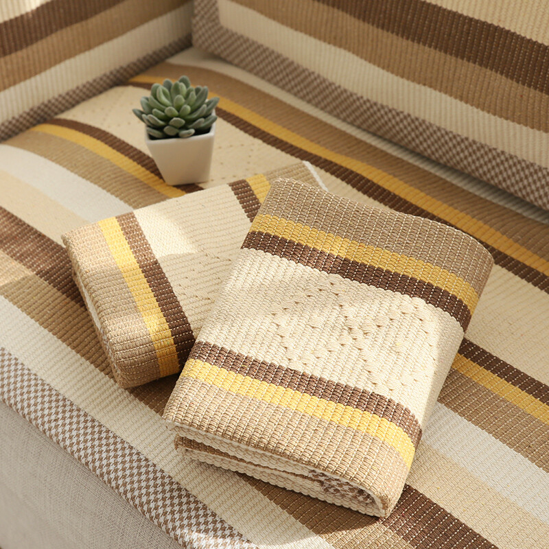 馨生活棉线编织沙发垫四季通用布艺沙发垫简约现代贵妃沙发垫客厅