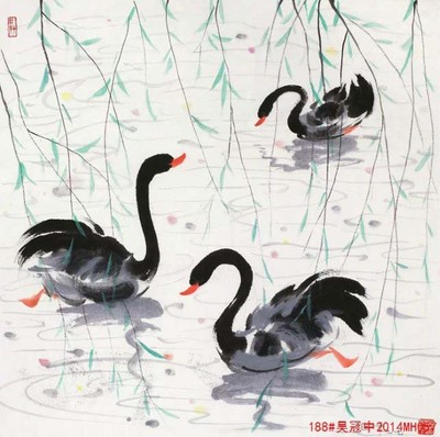 定制 中式风景画芯喷绘大幅中堂客厅壁画现代卧室书房装饰画心画布打印