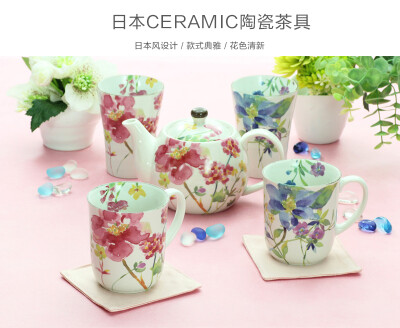 日本 ceramic蓝 花的故事陶瓷咖啡杯 