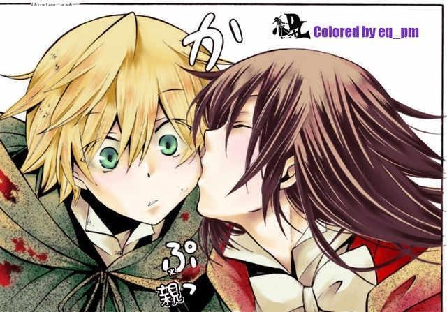 【来源网络】奥兹·贝萨流士&艾莉丝
奥兹·贝萨流士，日本漫画家望月淳的漫画作品《潘朵拉之心》中的男主角。金发碧眼的美少年，性格成熟温柔、活泼腹黑。掌握着阿比斯全部的关键少年，四大公爵贝萨流士家的下一任当家。从[阿比斯]逃出后，发现自己回到10 年后的世界，为了找出他的罪名与艾丽丝一起，成为扎克席兹·布雷克的部下在潘朵拉工作。
艾莉丝（Alice)，日文/アリス，日本漫画家望月淳所作漫画《潘朵拉之心》中的女主角。黑发紫眼，和阿嵬茨的意志一样头发上有两个可爱的鬓角发，容貌精致，外表清纯。性格起初冷漠孤傲，自我中心。逐渐变得天然呆。直率真诚，所以有时会露出温柔的表情。
二次元/动漫/原创/同人画/插画/手绘/头像/壁纸/锁屏/背景/美少年/美少女/金发/黑长发/绿瞳/紫瞳/CP