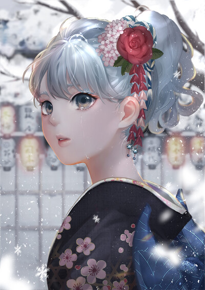 等在雪中的燈火 画师：WeiYi 本作品pixiv id=60419579