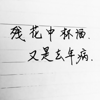 钢笔字。