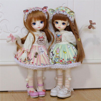 定制 【萌宝品阁】bjd6分/yosd/azone体【candy cats】套装