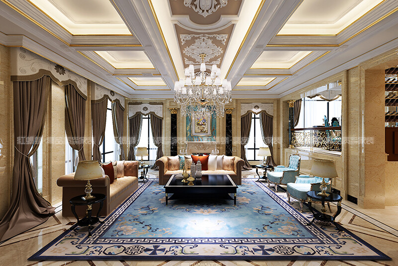 #客厅# #红蚂蚁装饰# #装饰装修# #室内软装# #地毯# #装饰画#