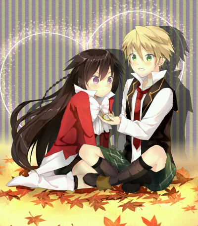 【来源P站，侵删】PandoraHearts2012年カレンダー１０月
PandoraHearts2012年カレンダー企画に参加させていただきました~~私の担当月は１０月です～～アリスとオズ大好き！！
画师：シンタ
奥艾一生推(´∀｀)♡
奥…