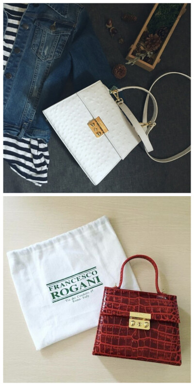 【 Francesco Rogani “Kelly” Bag】