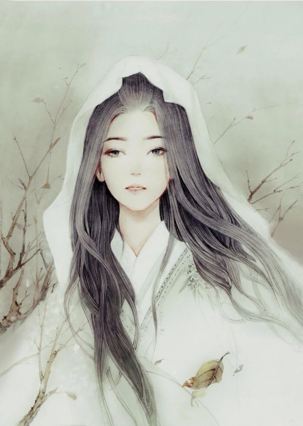 古风,插画,少年,少女