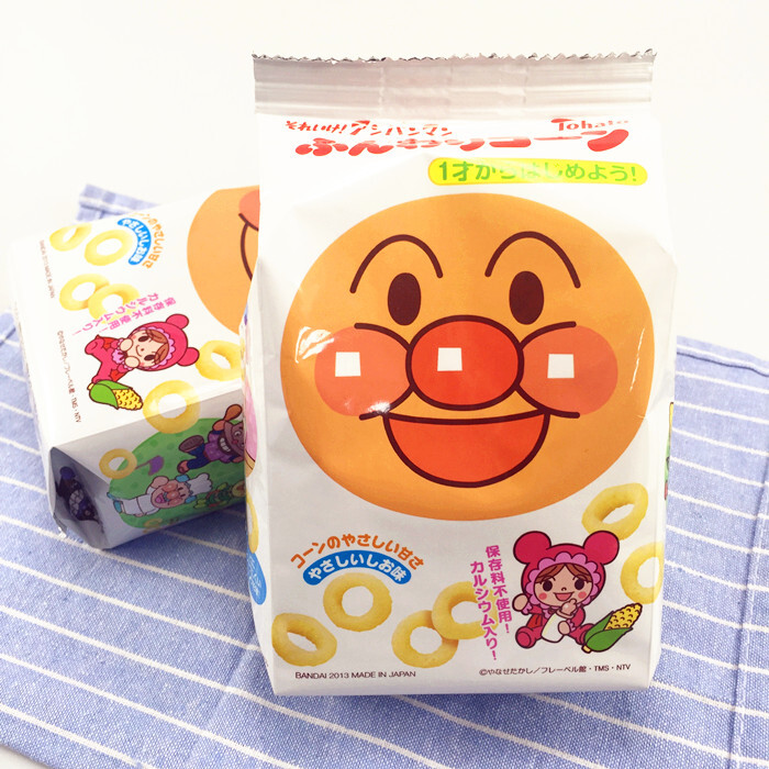 日本进口零食品 桃哈多tohato面包超人玉米圈粟米圈25g