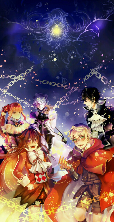 【来源P站，侵删】Pandora Hearts
完結賀圖喇QQQQQQQQQQQ
画师：嵐
奥兹·贝萨流士，艾莉丝（爱丽丝），夏萝·兰兹华斯，扎克席兹·布雷克，基尔巴特·奈特雷伊。
二次元/动漫/原创/同人画/插画/手绘/头像/壁纸/锁屏/背…