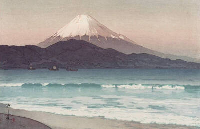 远山。作者：Hiroshi Yoshida