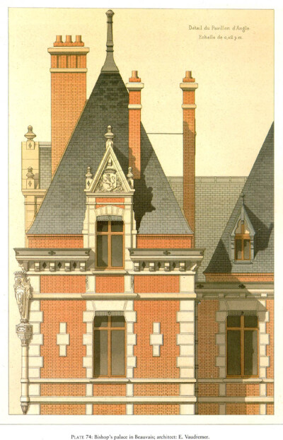 《Victorian Brick and Terra-Cotta Architecture》这是Pierre Chabat 编绘的一本良心好书，虽然叫维多利亚式，其实里面包含了很多乔治亚式的红砖建筑。除了严谨地再现了建筑结构，Chabat的精湛画工一直深得我心...…