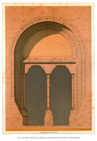 《Victorian Brick and Terra-Cotta Architecture》这是Pierre Chabat 编绘的一本良心好书，虽然叫维多利亚式，其实里面包含了很多乔治亚式的红砖建筑。除了严谨地再现了建筑结构，Chabat的精湛画工一直深得我心...…