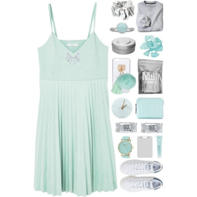 O3.O3.2O17
#pastel #metallic #silver #sneakers #fresh #outfit #cleanset #lightblue #light #white #dress #cute #kawaii #Summer