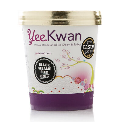 尝鲜椰卡湾Yeekwan 黑芝麻味冰淇淋500ml 英国进口冰激凌