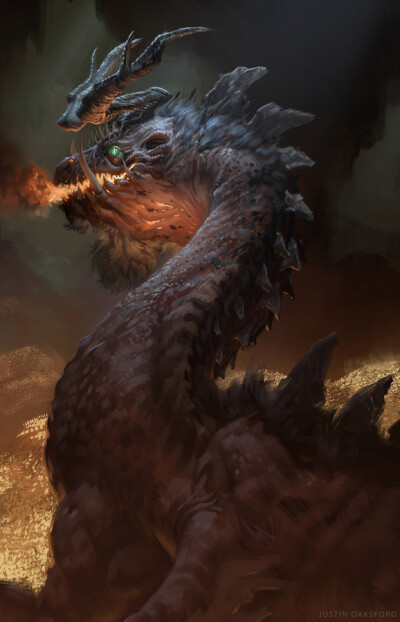 Smaug, Under the Lonely Mountain by Juto - Justin Oaksford - CGHUB