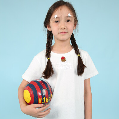 TYAKASHA塔卡沙儿童简约百搭短款白色T恤JYC67