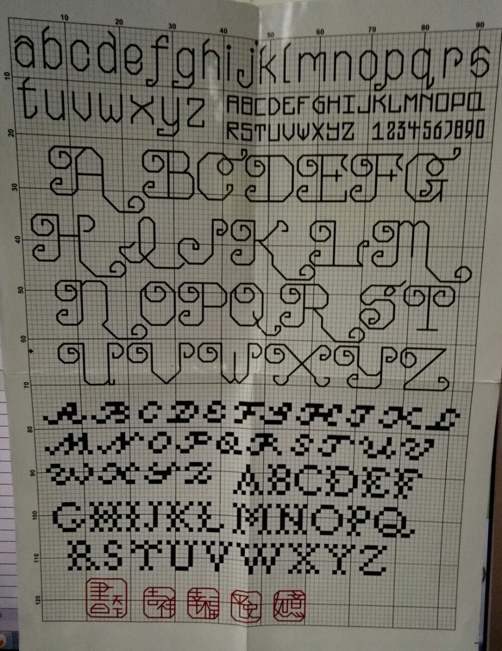 字母和印章