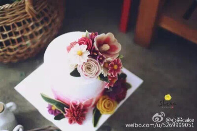 豆沙裱花蛋糕