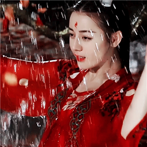 古风 女生 女头 红衣 头像