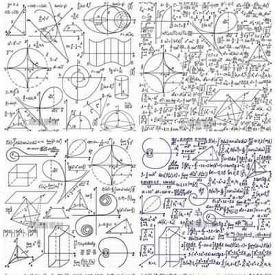 24组科技数学类图表公式笔记铅笔线稿图EPS矢量设计素材AI35