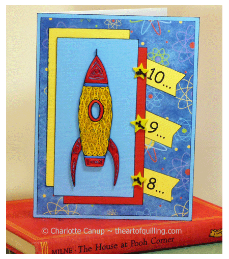 quilling rocket card