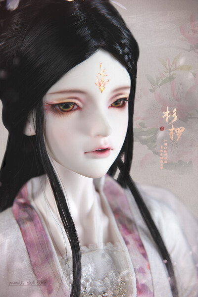 龙魂人形社 限定 BJD SD 娃娃 动漫 玩具 人偶手办 异闻卷轴 杜鹃花仙·杉椤 1/3 古风女娃