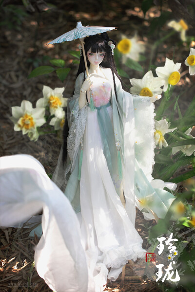 龙魂人形社 限定 异闻卷轴系列仙部 水仙花仙·玲珑 BJD SD 娃娃 动漫 玩具 人偶手办