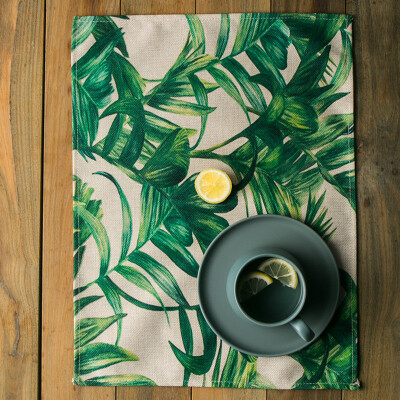 朵颐欧式餐垫棉麻口布餐桌布简约布艺家用碗垫子桌布茶几布隔热垫