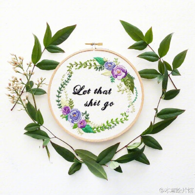 #手作#清新的花草刺绣艺术。| namaste_embroidery，更多：O网页链接 ​​​​