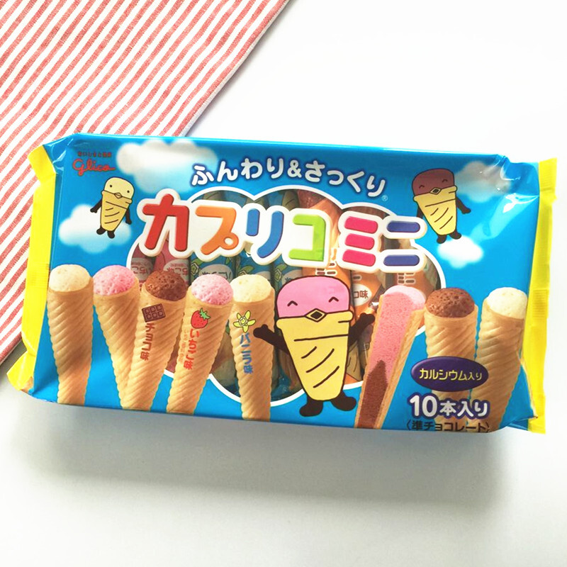 日本进口 格力高glico 固力果 混合装饼干 甜筒冰淇淋雪糕筒 2996