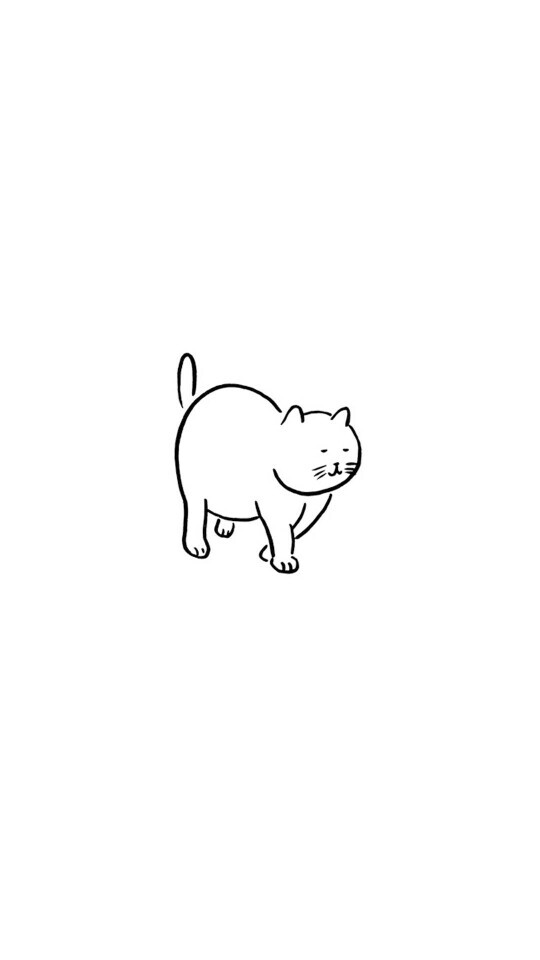 韩系 日系 插画 壁纸 黑白 简约