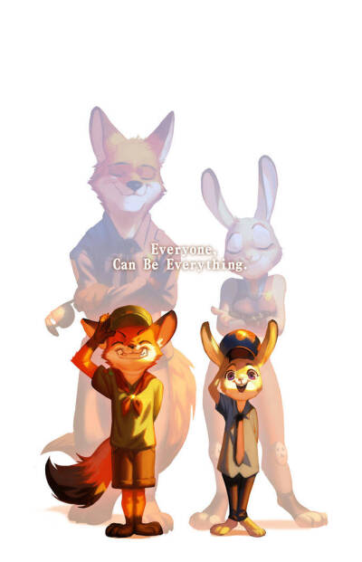 [cp]#Zootopia##狐兔##源汤#生一窝生一窝！Everyone can be everything!! ?[/cp]