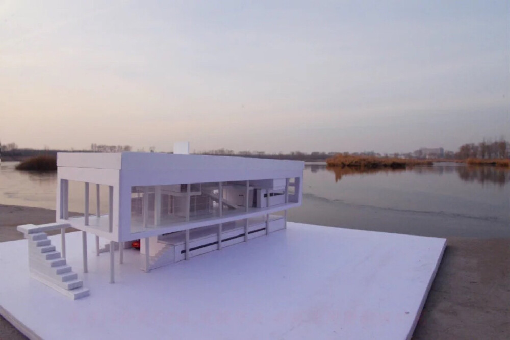 特拉尼湖畔别墅建模图纸私信up主建筑模型建筑模型设计作业