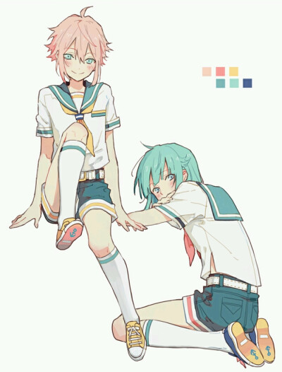 偶像梦幻祭
姬宫 桃李＋紫之创
P站画师：zgy