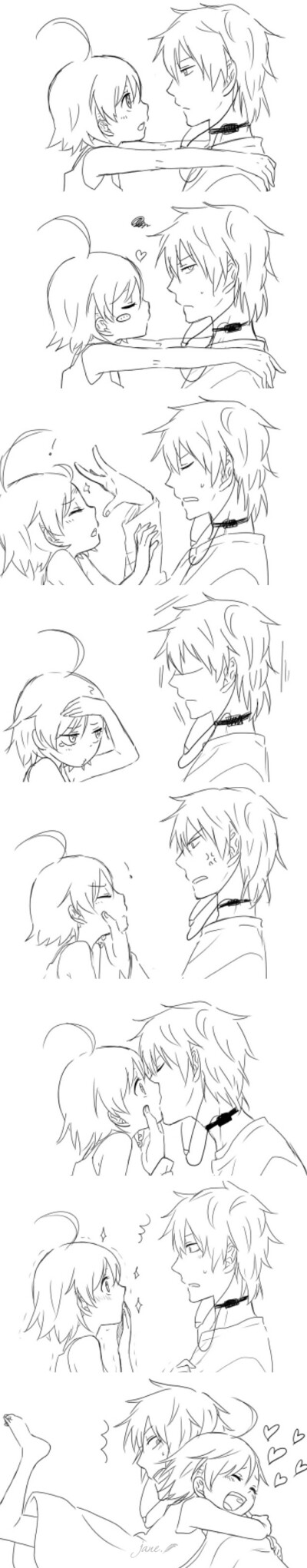 二次元 漫画 截图 插画