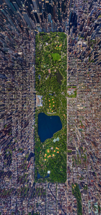 纽约中央公园鸟瞰