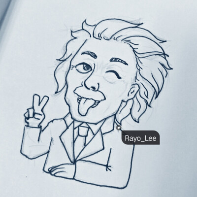 爱因斯坦 简笔画